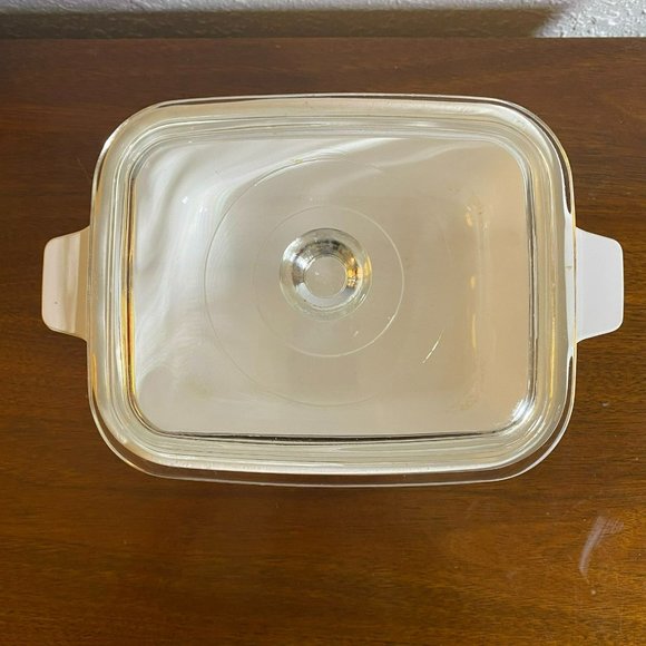 Vintage Corning Ware Corn Flower Casserole Dishes  (P-4-B) with Clear Lid - Picture 2 of 7